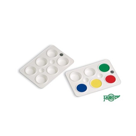 PALETTE RECTANGULAIRE INCASSABLE 6 GODETS