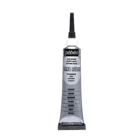 CERNE RELIEF VITRAIL TUBE 20ML ARGENT