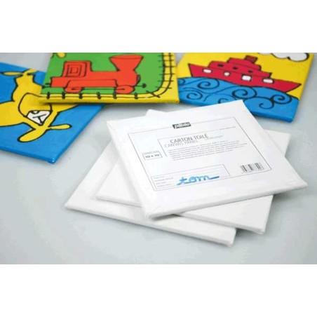 3 CARTONS TOILES 10X10 BLANC
