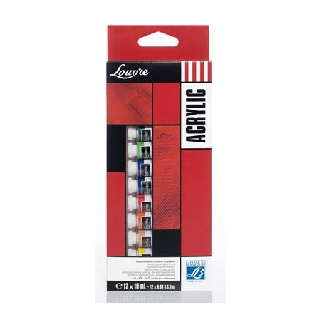 SET ACRYLIQUE 12x10 ML QUALITE BEAUX ARTS