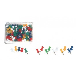 100 ÉPINGLES PUSH PINS COLORIS ASSORTIS