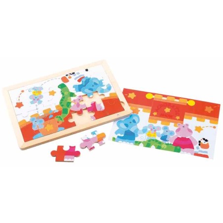 PUZZLE DOUBLE FACE SHOW ACROBATIQUE -  24 pièces