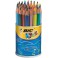 KIDS ÉVOLUTION TRIANGLE POT 48 CRAYONS COULEURS ASSORTIS
