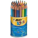 KIDS ÉVOLUTION TRIANGLE POT 48 CRAYONS COULEURS ASSORTIS