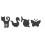 STICKERS ARDOISES : ANIMAUX lot de 2 planches 34,5 x 49cm
