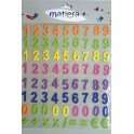 CAOUTCHOUC CHIFFRES ADHESIFS 72 pièces