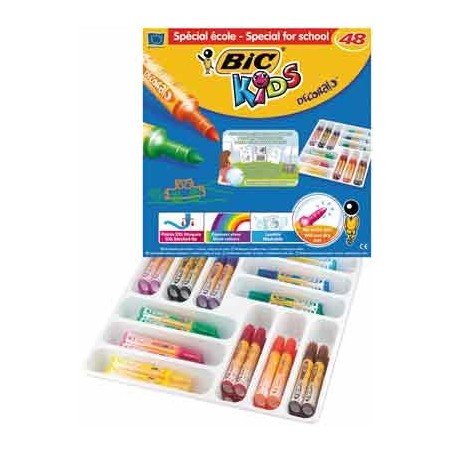 MAXICOLOR CLASSPACK 48 FEUTRES COLORIS ASSORTIS