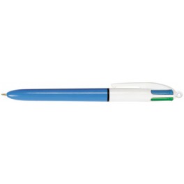 Stylo-bille bic 4 couleurs classiques pointe moyenne 1mm