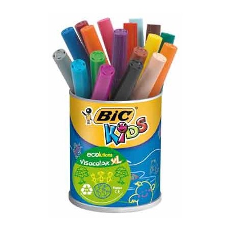 VISACOLOR XL POT 18 FEUTRES COLORIS ASSORTIS