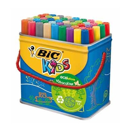 VISACOLOR XL BARIL 48 FEUTRES COLORIS ASSORTIS