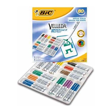 VELLEDA 1741 MEDIUM CLASSPACK 60 COLORIS ASSORTIS