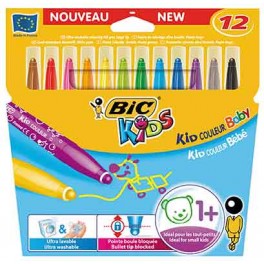 BIC KIDS COULEUR BABY ETUI 12 FEUTRES