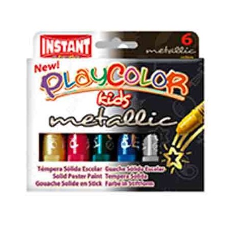 STICKS GOUACHE MIN'O 10G METALLIC ETUI 6 COULEURS ASSORTIES