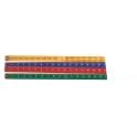 REGLE PLASTIQUE 17cm graduée coul ass
