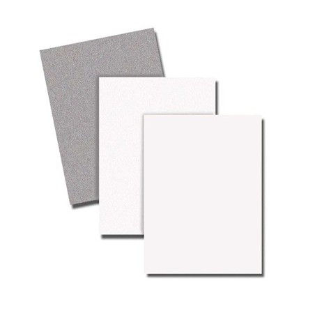 CARTON BLANC/GRIS 50X65CM 0,7MM 600G