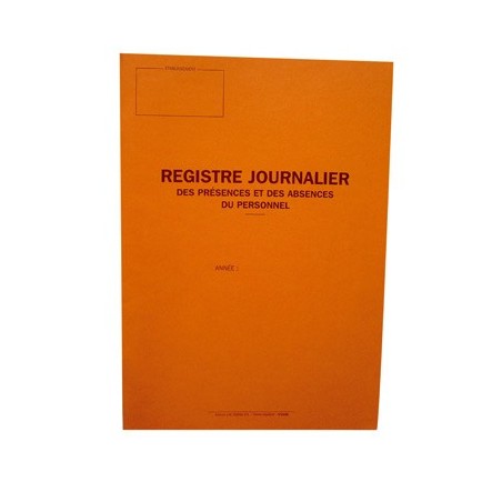 REGISTRE PRÉSENCES ET ABSENCES