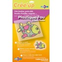 7 FEUILLES PLASTIQUE FOU TRANSPARENTES 20X26CM