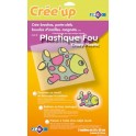 7 FEUILLES PLASTIQUE FOU TRANSPARENTES 20X30CM