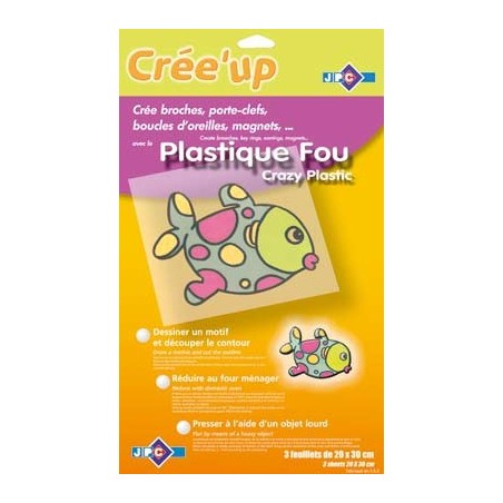 7 FEUILLES PLASTIQUE FOU TRANSPARENTES 20X30CM