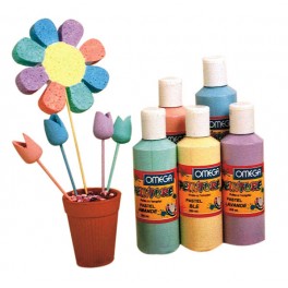 GOUACHE PASTEL 5 FLACONS 250ML ASSORTIS