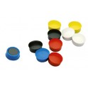 10 AIMANTS RONDS COLORIS ASSORTIS Ø10MM