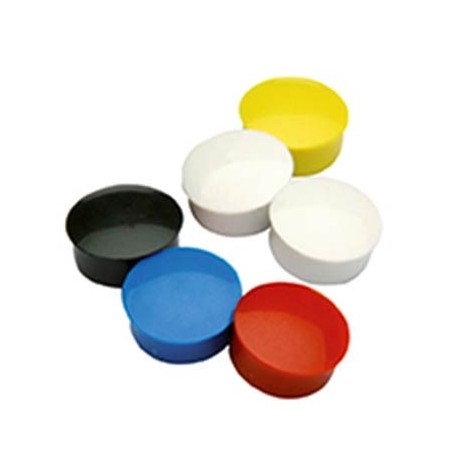 10 AIMANTS RONDS COLORIS ASSORTIS Ø15MM