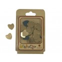 MOSAIQUE PLASTIQUE MIROIR C¼UR  LOT de 21 environ