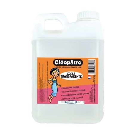 CLÉOPATRE COLLE TRANSPARENTE BIDON 5KG