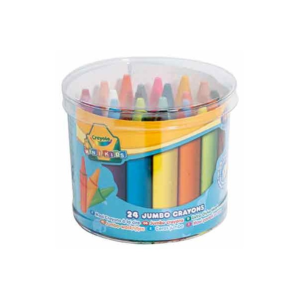 24 Maxi crayons en cire