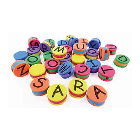 500 PERLES MOUSSE ALPHABET ET NEUTRE