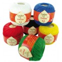 6 PELOTES FIL COTON COLORIS ASSORTIS