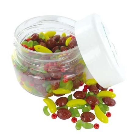 BOCAL 200GR PERLES VERRE - FRUITS BANANA COCO