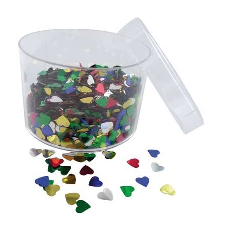PAILLETTES SEQUINS MULTI CŒURS BOÎTE 40G
