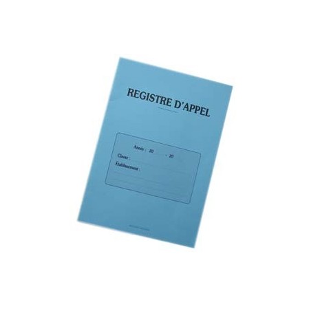 REGISTRE D'APPEL 40 ÉLÈVES COLONNE PARESSEUSE