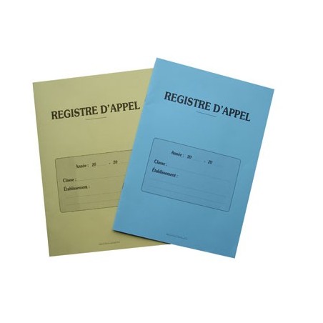 REGISTRE D'APPEL 40 ÉLÈVES LISTE À RECOPIER