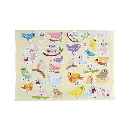 720 GOMMETTES OISEAUX/PAPILLONS/LIBELLULES