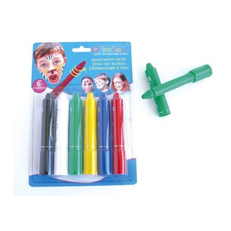 6 STICKS MAQUILLAGE COLORIS CLASSIQUES