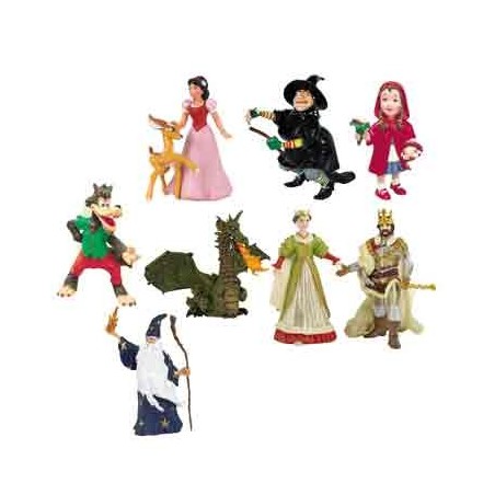 CONTES ET LEGENDES - lot de 9 figurines
