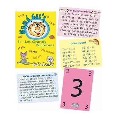 NUMECAT'S 2 CYCLE 3 jeu de cartes