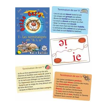 ORTHO CAT'S 1  - TERMINAISONS jeu de cartes