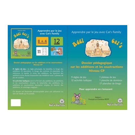 ADDI CAT'S dossier pédagogique complémentaire CE