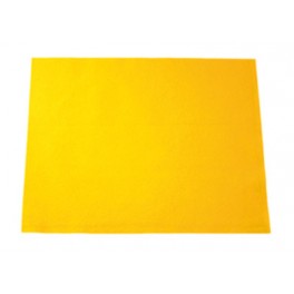 10 COUPONS FEUTRINE JAUNE 20X30CM