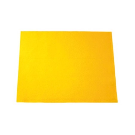 10 COUPONS FEUTRINE JAUNE 20X30CM