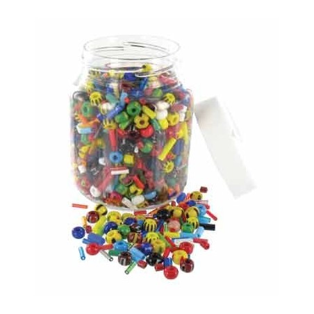 BOCAL 500GR PERLES MELANGE TUBES ET CASSIS