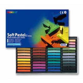 MUNGYO 48 DEMI-PASTELS SECS CARRÉS COLORIS ASSORTIS