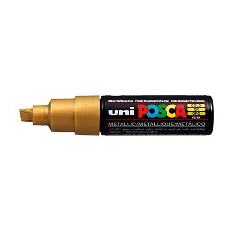 MARQUEUR POSCA BRONZE PC 8K PTE  BISEAUTEE LARGE