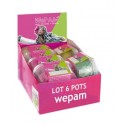 LOT DE 6 POTS WEPAM ASSORTIS 145GR