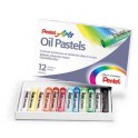 PENTEL ARTS 12 PASTELS COLORIS ASSORTIS