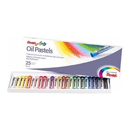 PENTEL ARTS 25 PASTELS COLORIS ASSORTIS