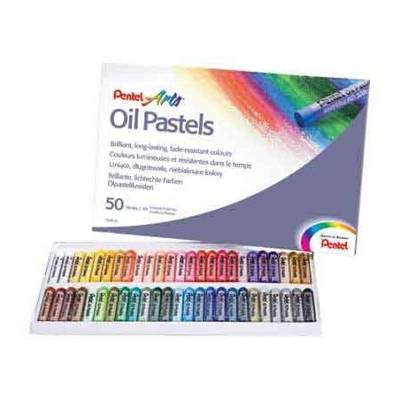 PENTEL ARTS 50 PASTELS COLORIS ASSORTIS